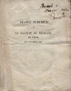 Texte du discours prononcé en l'honneur de François Broussais à la séance publique de la faculté de médecine de Paris. 4 novembre 1839.. BERARD (Pr) 