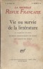 La Nouvelle revue française N° 214 : Vie ou survie de la littérature. Numéro spécial de la revue.. LA NOUVELLE REVUE FRANÇAISE 