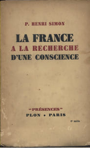 La France à la recherche d'une conscience.
