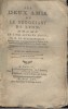Les deux amis ou le négociant de Lyon. Drame en cinq actes en prose par M. de Beaumarchais.. BEAUMARCHAIS 