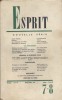 Revue Esprit. 1961, numéro 7-8. Les prétoriens. Articles de Casamayor - Jean Planchais - J. Nobécourt…. ESPRIT 1961-7/8 