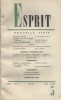 Revue Esprit. 1962, numéro 5. Articles sur Eichmann, l'URSS, l'Inde…. ESPRIT 1962-5 