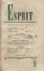 Revue Esprit. 1965, numéro 9. Les Coptes d'Egypte - Proche-Orient - Eté algériens.... ESPRIT 1965-9 