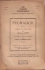 Pygmalion, comédie en cinq actes de Bernard Shaw.. LES CAHIERS DRAMATIQUES 