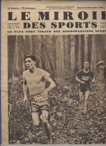 Le miroir des sports N° 574. En couverture : Auvray et Leclerc au cross de l'Intran.