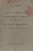 La vérité psychologique et morale dans les romans de M. Paul Bourget.. LARDEUR F. J. 