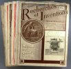 Recherches et inventions. Revue mensuelle. Année 1935 incomplète. 9 numéros sur 12. (244 à 253, sauf 247).. RECHERCHES ET INVENTIONS 1935 