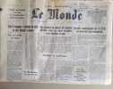 LE MONDE. Quotidien N&deg; 9829. 31 ao&ucirc;t 1976.. LE MONDE N'h&eacute;sitez pas &agrave; me demander la disponibilit&eacute; d'une date.