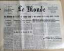 LE MONDE. Quotidien N&deg; 9843. 16 septembre 1976.. LE MONDE N'h&eacute;sitez pas &agrave; me demander la disponibilit&eacute; d'une date.