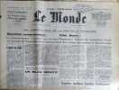 LE MONDE. Quotidien N&deg; 9848. 22 septembre 1976.. LE MONDE N'h&eacute;sitez pas &agrave; me demander la disponibilit&eacute; d'une date.