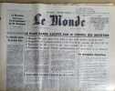 LE MONDE. Quotidien N&deg; 9849. 23 septembre 1976.. LE MONDE N'h&eacute;sitez pas &agrave; me demander la disponibilit&eacute; d'une date.