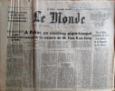 LE MONDE. Quotidien N&deg; 9875. 24 et 25 octobre 1976.. LE MONDE N'h&eacute;sitez pas &agrave; me demander la disponibilit&eacute; d'une date.