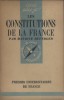 Les constitutions de la France.. DUVERGER Maurice 
