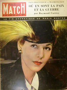 Paris Match N° 131 : Maria Montez en couverture - Amérique - Corée - Porcelaine de Sèvres - Match Turpin-Robinson - Les pécheresses de Béthanie ...