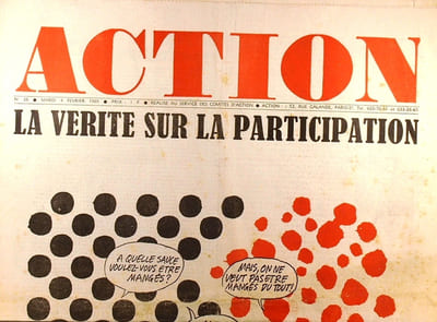 Action N° 38. Réalisé au service des comités d'action. La vérité sur la participation.