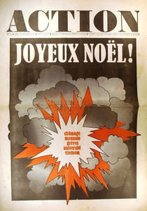Action N° 35. Réalisé au service des comités d'action. Joyeux Noël.