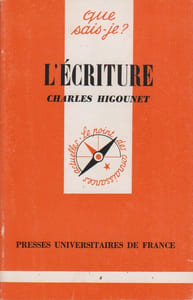 L'écriture.