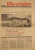 Le Monde libertaire N° 103. Organe de la Fédération anarchiste. Mensuel. 17 juillet 1936. L'armée (espagnole) sous les ordres du général félon.. LE ...