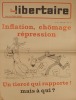 Le Monde libertaire N° 221. Organe de la Fédération anarchiste. Mensuel. Inflation, chômage, répression…. LE MONDE LIBERTAIRE 
