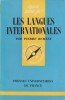 Les langues internationales.. BURNEY Pierre 