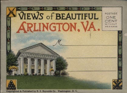 Views of beautiful Arlington. Va. (Virginia). 14 photographies couleurs (Carte postale avec vues d&eacute;pliables).. ARLINGTON 