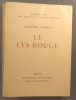 Le lys rouge. Exemplaire numéroté.. FRANCE Anatole Lithographie originale de Van Dongen.