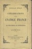 Conversations avec Anatole France ou les mélancolies de l'intelligence.. SEGUR Nicolas 