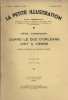 La petite illustration - Roman : Quand le Duc d'Orléans vint à Vienne. Complet en 2 fascicules.. LA PETITE ILLUSTRATION - AUERNHEIMER Raoul ...