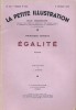 La petite illustration - Roman : Egalité. Roman en 3 fascicules.. LA PETITE ILLUSTRATION - BIBESCO (Princesse) Compositions de Simont.