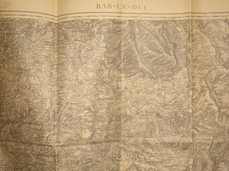 Bar-le-Duc (Verdun). Carte N&deg; 51. Carte au 1/80 000. Relev&eacute;s de 1838. R&eacute;vis&eacute;e en 1897.. BAR-LE-DUC - CARTE 