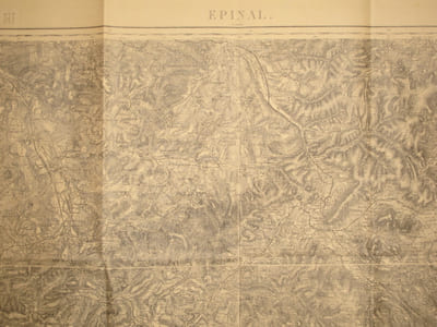 Epinal (Lunéville). Carte N° 85. Carte au 1/80 000. Relevés de 1839. Révisée en 1896.