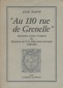 "Au 110 rue de Grenelle". Souvenirs, scènes et aspects du ministère de l'I.P. Education Nationale (1920-1944).. PLANTE Louis 