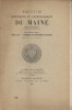 Revue historique et archéologique du Maine. Deuxième série. Tome XIX. Première et deuxième livraisons.. REVUE HISTORIQUE ET ARCHEOLOGIQUE DU MAINE 