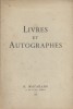 Catalogue de livres et autographes.. MATARASSO H. 