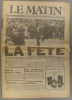 Le Matin de Paris N° 1318 du vendredi 22 mai 1981. La fête.. LE MATIN DE PARIS 