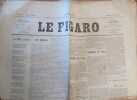 Le Figaro : 1er janvier 1870. Paru pendant le siège de Paris.. LE FIGARO 