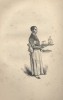 Les Français peints par eux-mêmes. Le garçon de café.. LES FRANCAIS PEINTS PAR EUX-MÊMES - RICARD Auguste Gravure sur bois hors texte, illustration ...