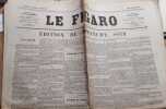 Le Figaro : 4 octobre 1870. Paru pendant le siège de Paris.. LE FIGARO 
