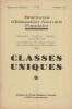 Classes uniques. Par la Commission des "Classes uniques" de l'I.C.E.M.).. GROSJEAN - FINELLE - CORSAUT - LECHEVALLIER 