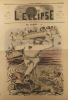 L'éclipse N° 55b : La curée, couverture illustrée en couleurs par Pépin, remplaçant celle d'André Gill censurée.. L'ECLIPSE 