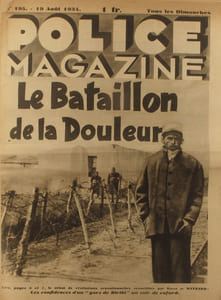Police Magazine N° 195. En première page : Le bataillon de la douleur (Biribi) - Les gangsters de Marseille - Souvenirs d'une femme de chambre de Palace…