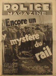 Police Magazine N° 230. En première page : Encore un mystère du rail.