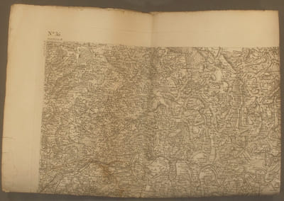 Carte de Cassini N° 56 : Région du Quercy - Cahors - Figeac… Carte en taille douce, tirage XIXe siècle.
