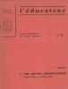 Les boites enseignantes. Autocorrection et programmation.. L'EDUCATEUR 1963 - FREINET C. 