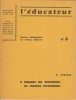 Classes de transition et classes terminales.. L'EDUCATEUR 1963 - FREINET C. 