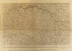 Aurillac S.O. Carte au 1/80 000e. Feuille N° 184. Type 1889, révisée en 1906. Tirage de février 1925.. AURILLAC S.O. Feuille 184 