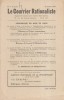 Le Courrier rationaliste 3e année N° 2. Supplément mensuel aux cahiers rationalistes.. LE COURRIER RATIONALISTE 1956 