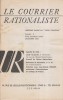 Le Courrier rationaliste 22e année N° 3. Supplément mensuel aux cahiers rationalistes.. LE COURRIER RATIONALISTE 1974 