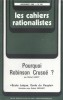 Les cahiers rationalistes N° 381 : Pourquoi Robinson Crusoë? Par Michel Narcy.. LES CAHIERS RATIONALISTES 