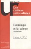 Les cahiers rationalistes N° 384 : L'astrologie et la science.. LES CAHIERS RATIONALISTES 